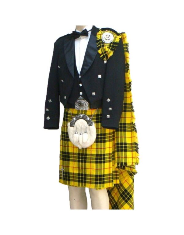 Scottish Kilt Outfit With Prince Charlie Jacket