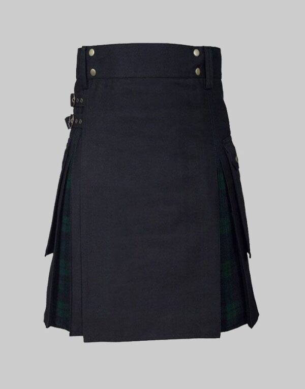 Black Green Hybrid Utility Kilt