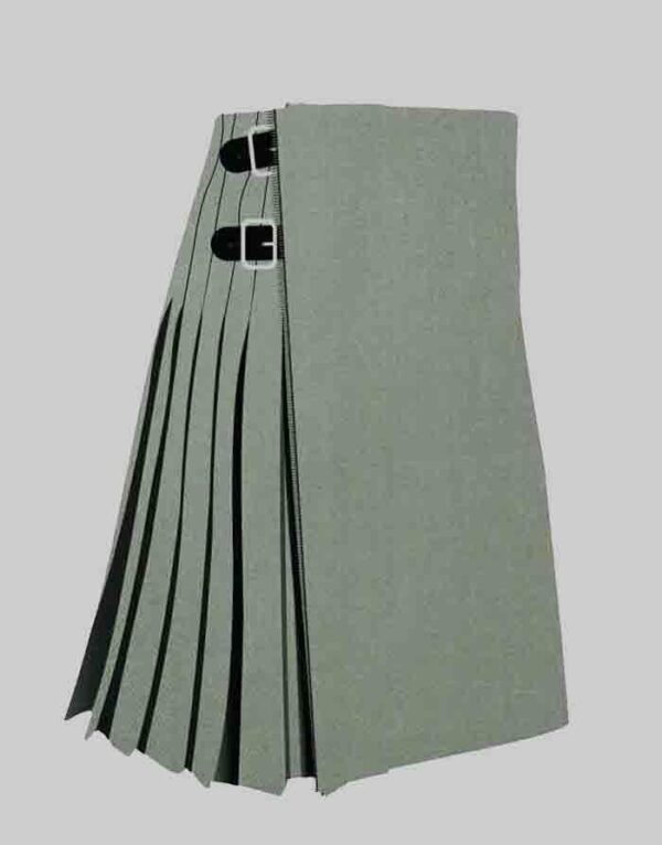 Blue Weathered Plain Tartan Kilt