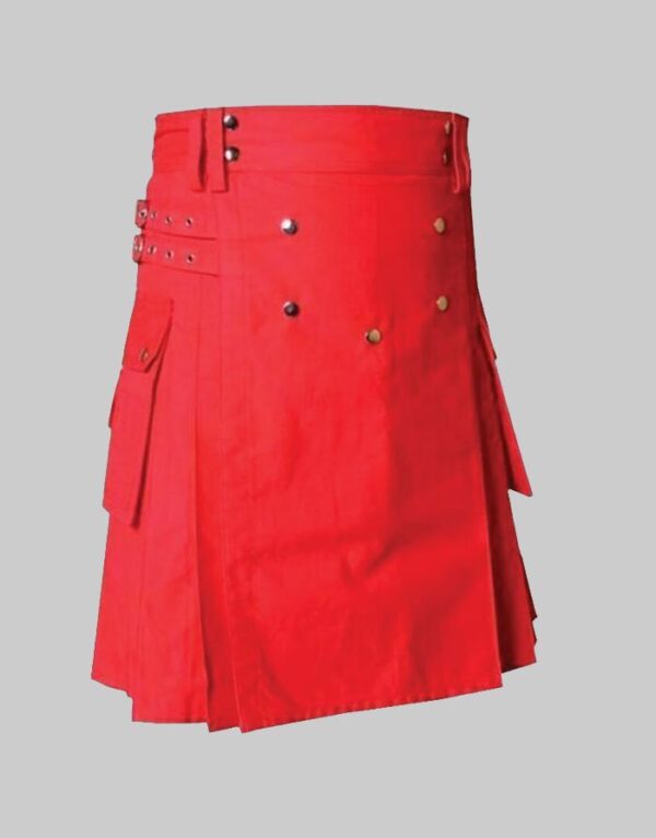 Deluxe Red Utility Kilt