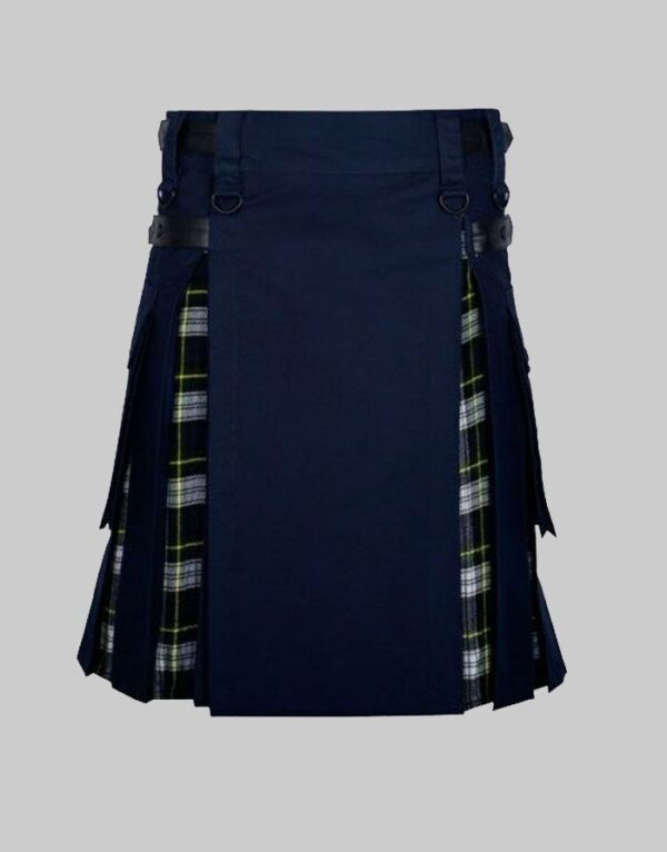 Dress Gordon Tartan Navy Blue Utility Kilt Hybrid Modern Kilt