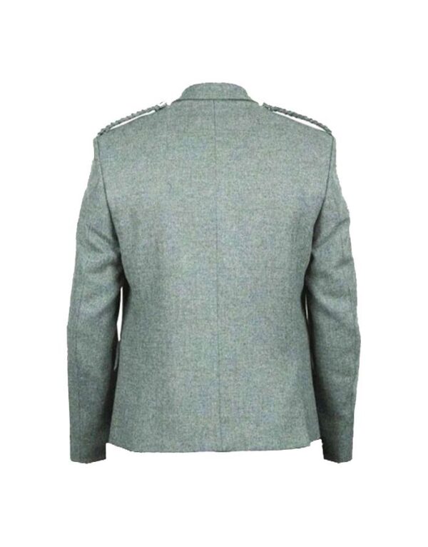 Green Lovat Wool Tweed Argyle Tweed Kilt Jacket - Image 2