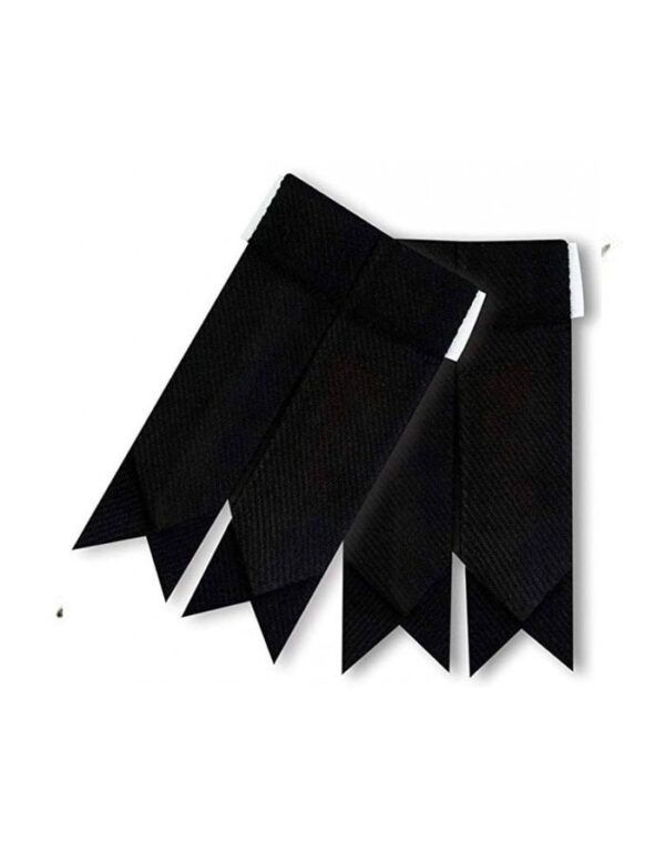 Plain Black Kilt Flashes