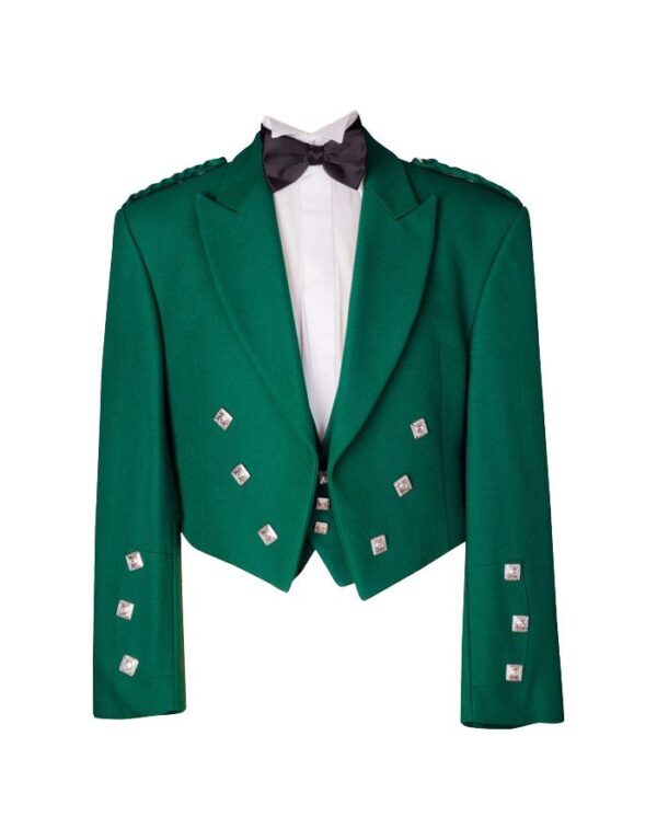 Prince Charlie Green Jacket & Waistcoat