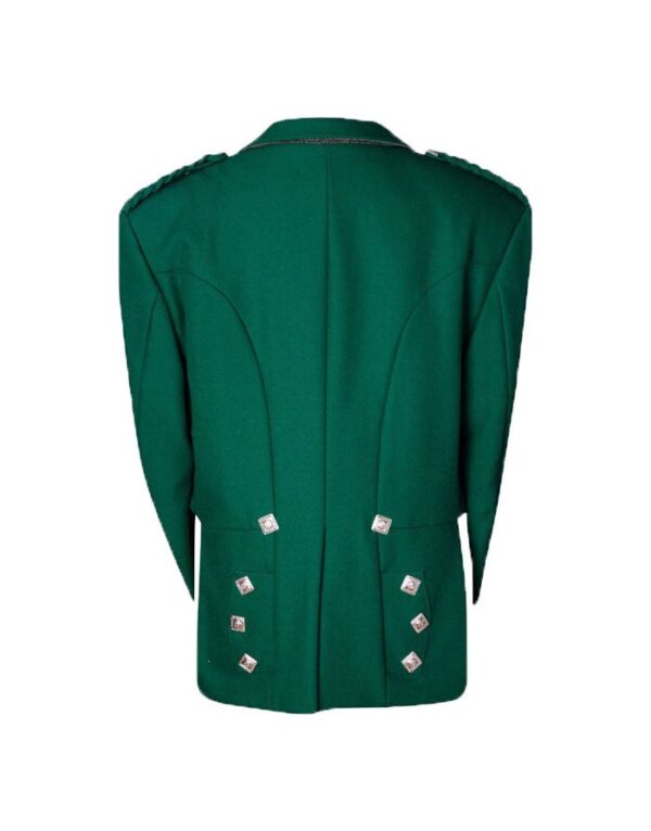 Prince Charlie Green Jacket & Waistcoat - Image 2