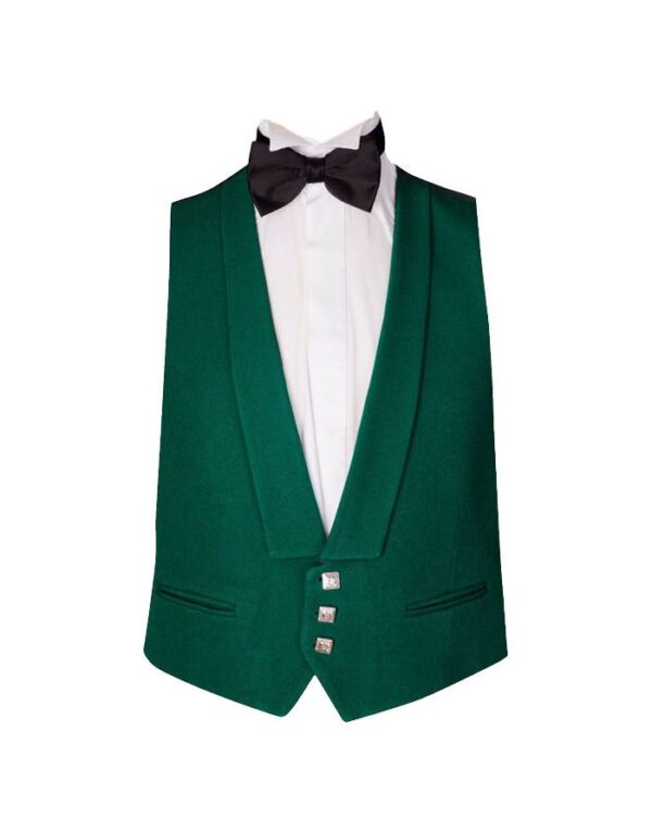 Prince Charlie Green Jacket & Waistcoat - Image 3