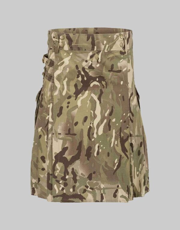 Tactical Multicam Utility Kilt for Men Detail’s