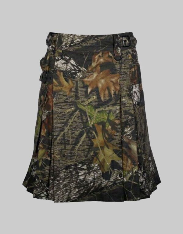 Jungle Camo Utility Kilt With Cargo Pockets Modern Kilt