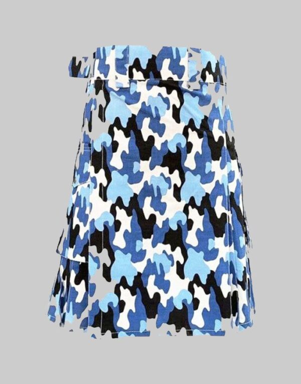 Military Camo Fashion Utility Kilt for Man 123