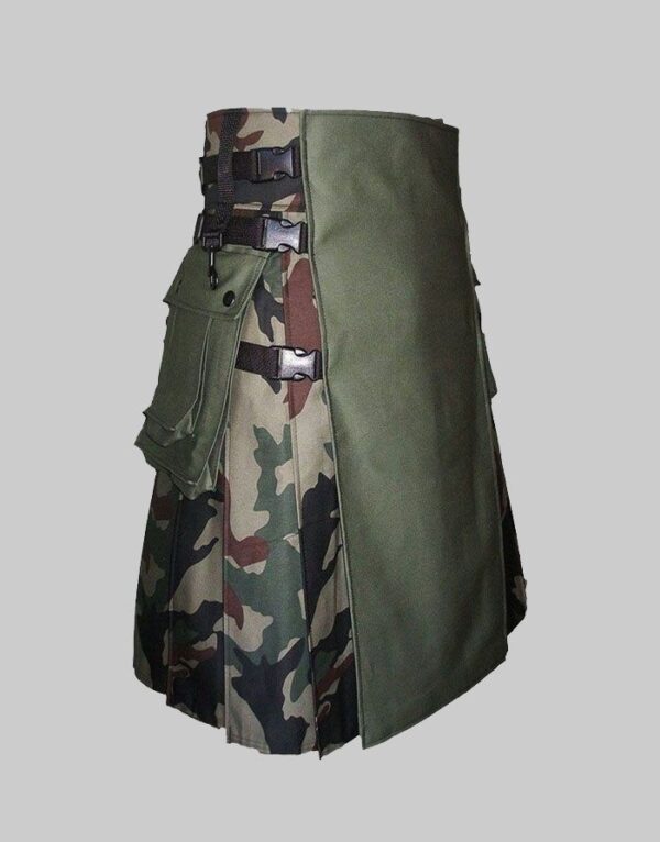 Woodland Camouflage Hybrid Utility Kilt